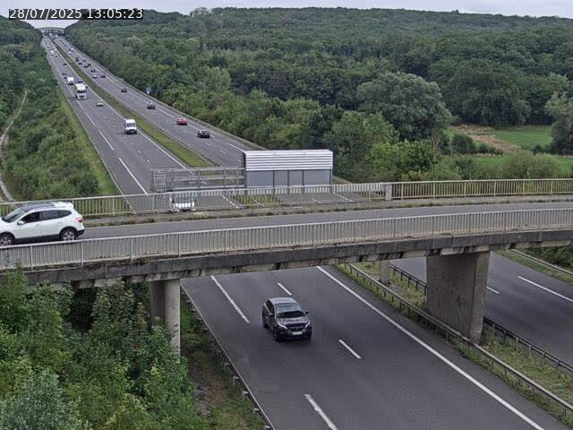 Caméra autoroute France - A31, Zoufftgen direction Luxembourg-ville, à la frontière entre la France et le Luxembourg