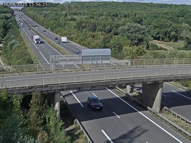 Caméra autoroute France - A31, Zoufftgen direction Luxembourg-ville, à la frontière entre la France et le Luxembourg