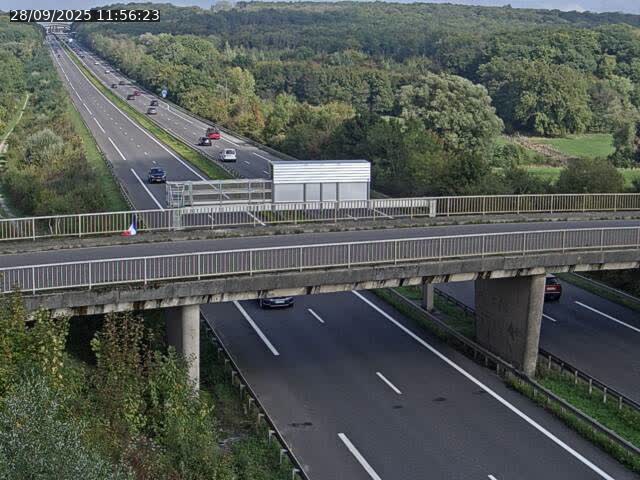 <h2>Caméra autoroute France - A31, Zoufftgen direction Luxembourg-ville, à la frontière entre la France et le Luxembourg</h2>