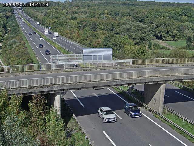 Caméra autoroute France - A31, Zoufftgen direction Luxembourg-ville, à la frontière entre la France et le Luxembourg