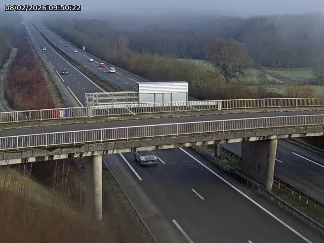 Caméra autoroute France - A31, Zoufftgen direction Luxembourg-ville, à la frontière entre la France et le Luxembourg