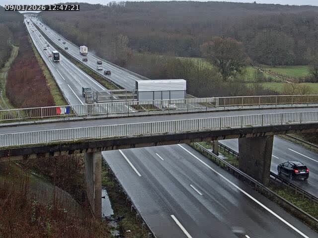 Caméra autoroute France - A31, Zoufftgen direction Luxembourg-ville, à la frontière entre la France et le Luxembourg