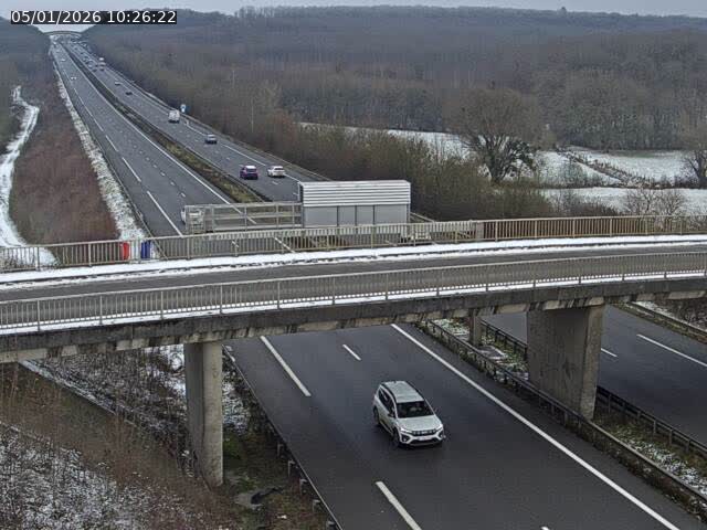Caméra autoroute France - A31, Zoufftgen direction Luxembourg-ville, à la frontière entre la France et le Luxembourg