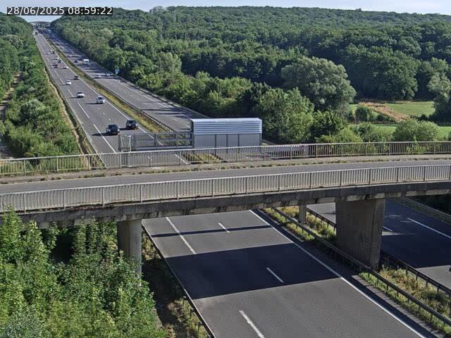 Caméra autoroute France - A31, Zoufftgen direction Luxembourg-ville, à la frontière entre la France et le Luxembourg
