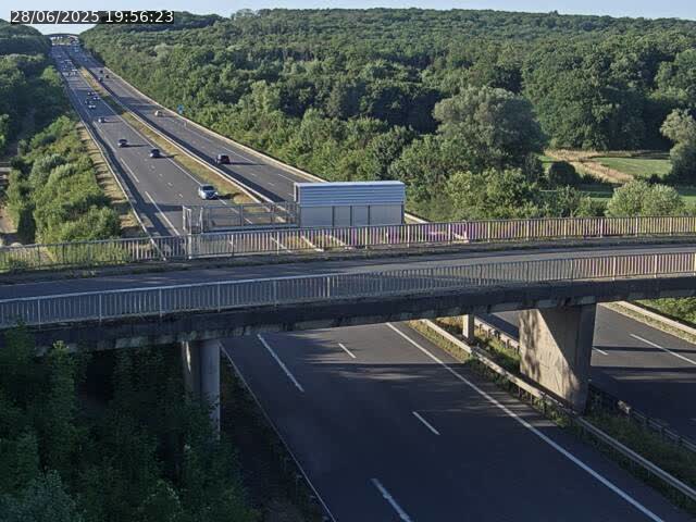 Caméra autoroute France - A31, Zoufftgen direction Luxembourg-ville, à la frontière entre la France et le Luxembourg