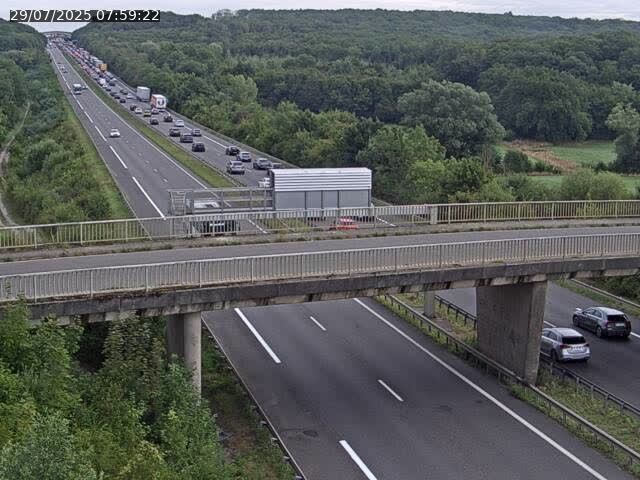 <h2>Caméra autoroute France - A31, Zoufftgen direction Luxembourg-ville, à la frontière entre la France et le Luxembourg</h2>