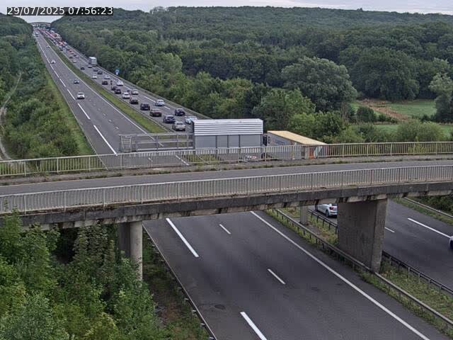 Caméra autoroute France - A31, Zoufftgen direction Luxembourg-ville, à la frontière entre la France et le Luxembourg