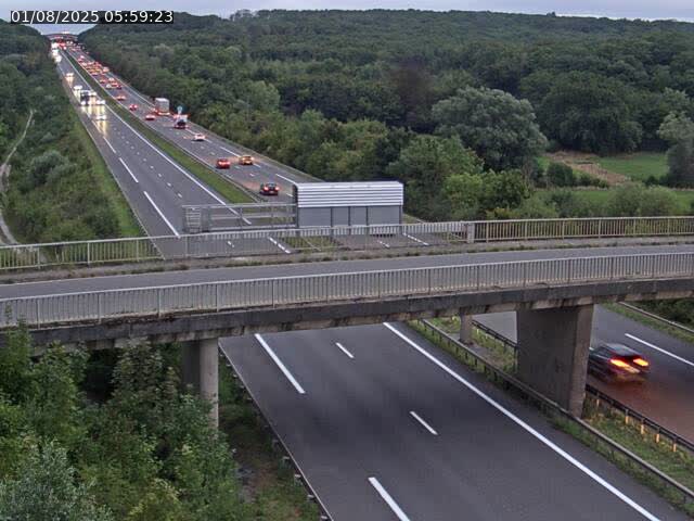 Caméra autoroute France - A31, Zoufftgen direction Luxembourg-ville, à la frontière entre la France et le Luxembourg