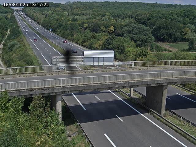 Caméra autoroute France - A31, Zoufftgen direction Luxembourg-ville, à la frontière entre la France et le Luxembourg