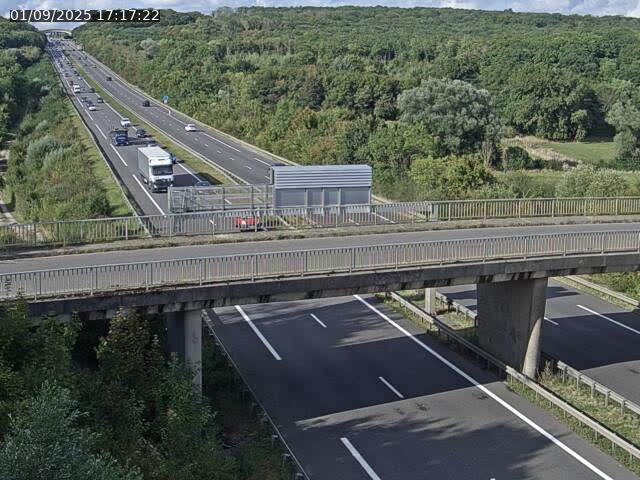 <h2>Caméra autoroute France - A31, Zoufftgen direction Luxembourg-ville, à la frontière entre la France et le Luxembourg</h2>