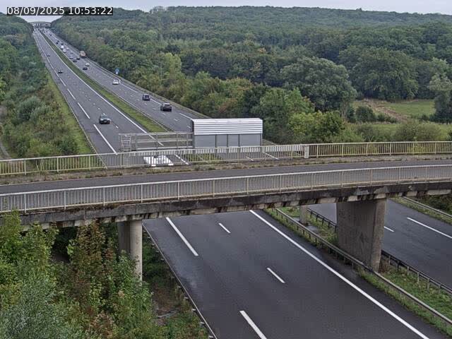 Caméra autoroute France - A31, Zoufftgen direction Luxembourg-ville, à la frontière entre la France et le Luxembourg
