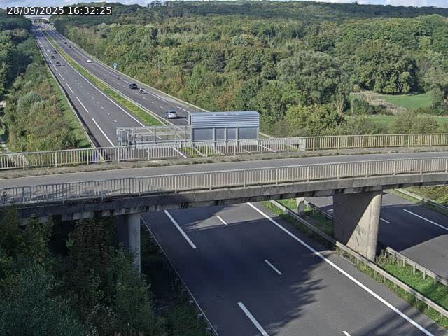 <h2>Caméra autoroute France - A31, Zoufftgen direction Luxembourg-ville, à la frontière entre la France et le Luxembourg</h2>