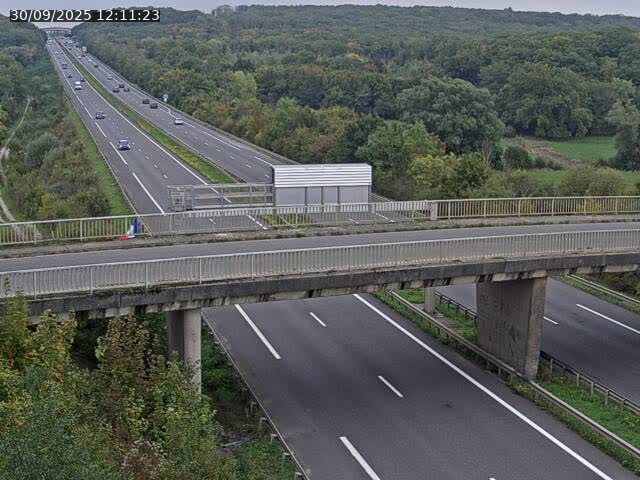 Caméra autoroute France - A31, Zoufftgen direction Luxembourg-ville, à la frontière entre la France et le Luxembourg