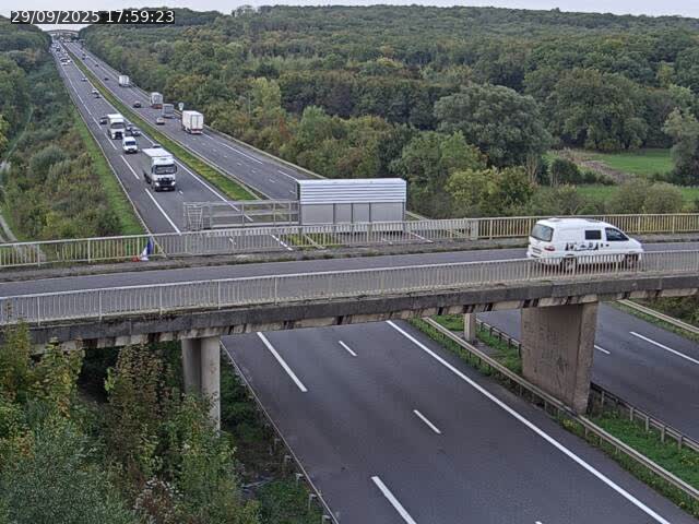 <h2>Caméra autoroute France - A31, Zoufftgen direction Luxembourg-ville, à la frontière entre la France et le Luxembourg</h2>