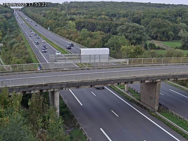 Caméra autoroute France - A31, Zoufftgen direction Luxembourg-ville, à la frontière entre la France et le Luxembourg