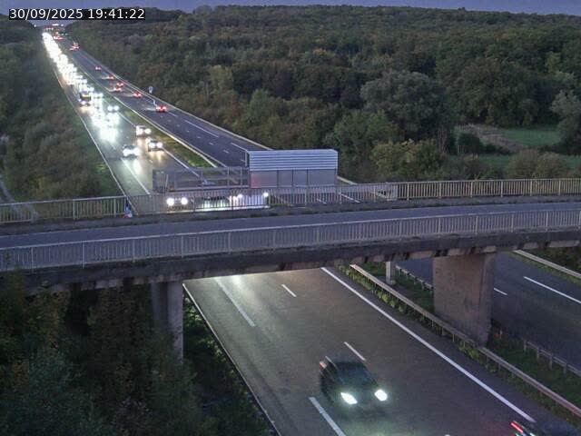 Caméra autoroute France - A31, Zoufftgen direction Luxembourg-ville, à la frontière entre la France et le Luxembourg