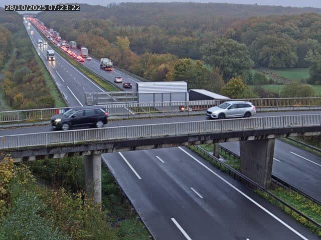 Caméra autoroute France - A31, Zoufftgen direction Luxembourg-ville, à la frontière entre la France et le Luxembourg