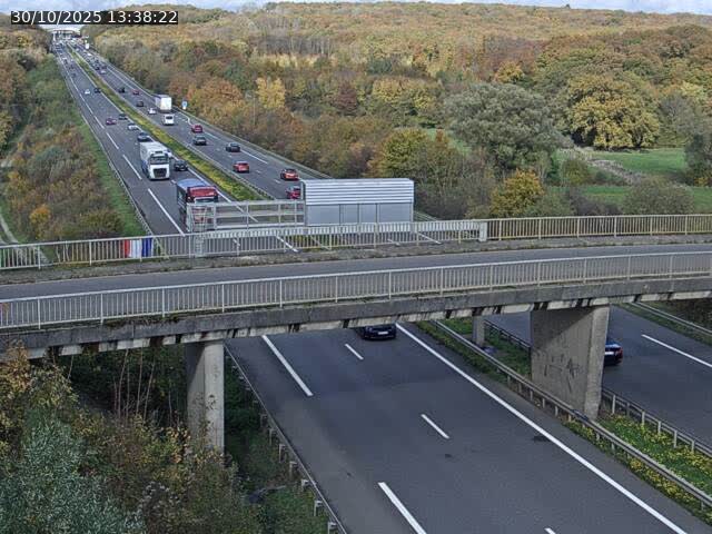 Caméra autoroute France - A31, Zoufftgen direction Luxembourg-ville, à la frontière entre la France et le Luxembourg