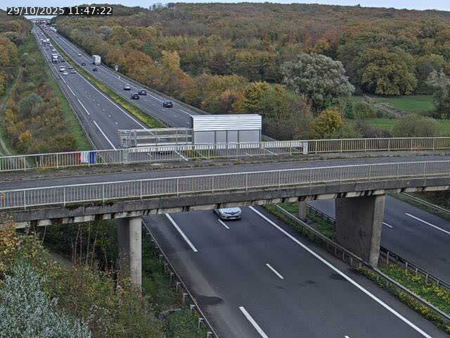 Caméra autoroute France - A31, Zoufftgen direction Luxembourg-ville, à la frontière entre la France et le Luxembourg
