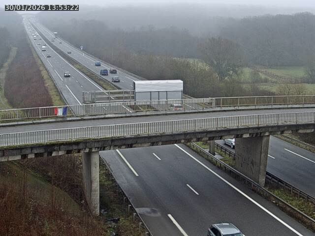Caméra autoroute France - A31, Zoufftgen direction Luxembourg-ville, à la frontière entre la France et le Luxembourg