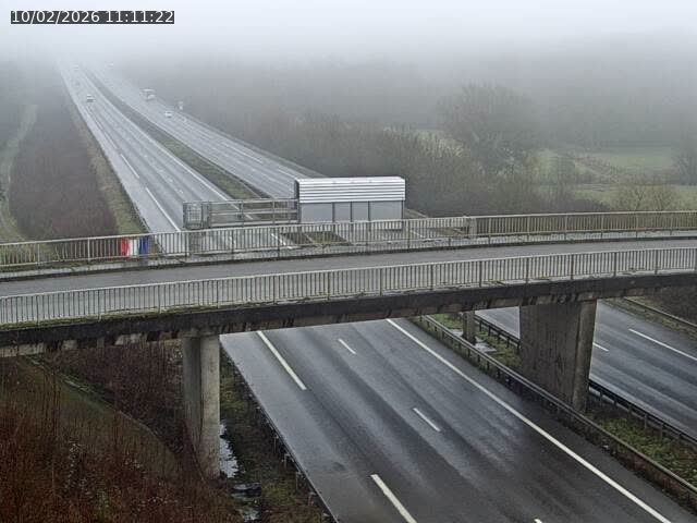 Caméra autoroute France - A31, Zoufftgen direction Luxembourg-ville, à la frontière entre la France et le Luxembourg