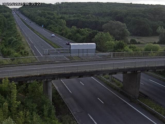 Caméra autoroute France - A31, Zoufftgen direction Luxembourg-ville, à la frontière entre la France et le Luxembourg