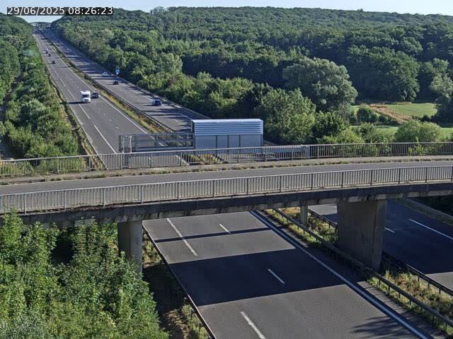 Caméra autoroute France - A31, Zoufftgen direction Luxembourg-ville, à la frontière entre la France et le Luxembourg