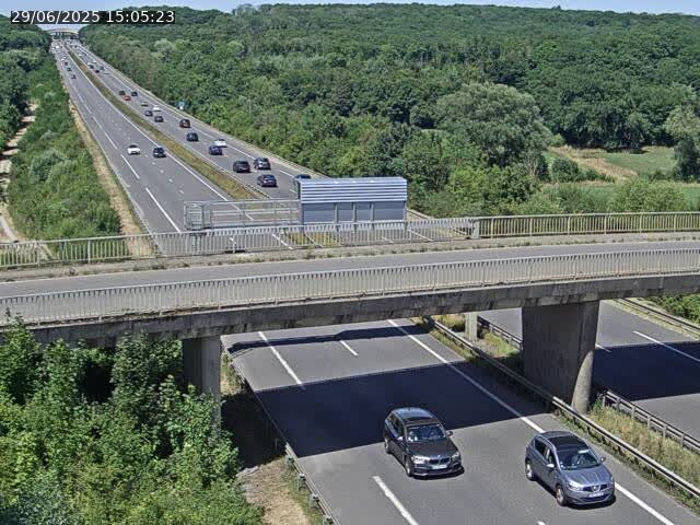 Caméra autoroute France - A31, Zoufftgen direction Luxembourg-ville, à la frontière entre la France et le Luxembourg