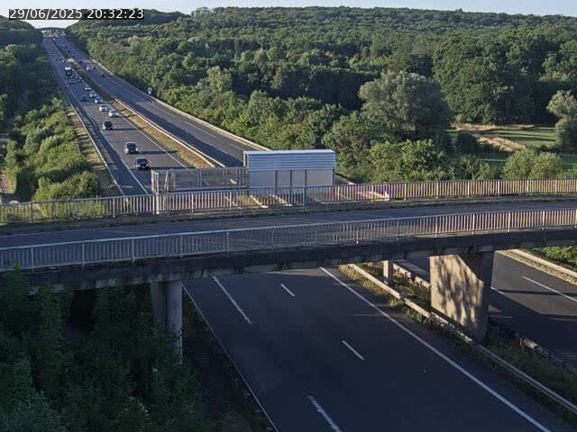 Caméra autoroute France - A31, Zoufftgen direction Luxembourg-ville, à la frontière entre la France et le Luxembourg
