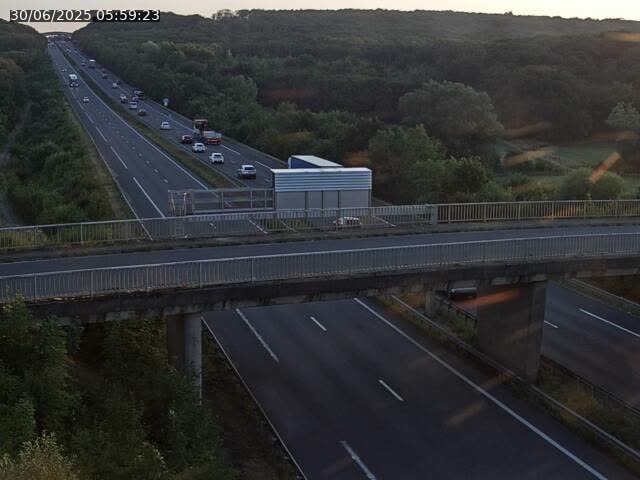 Caméra autoroute France - A31, Zoufftgen direction Luxembourg-ville, à la frontière entre la France et le Luxembourg