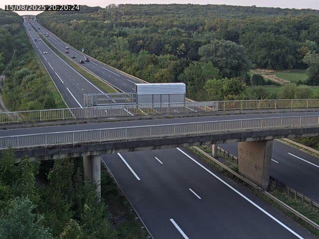 Caméra autoroute France - A31, Zoufftgen direction Luxembourg-ville, à la frontière entre la France et le Luxembourg