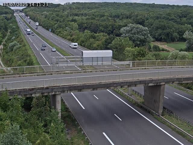 <h2>Caméra autoroute France - A31, Zoufftgen direction Luxembourg-ville, à la frontière entre la France et le Luxembourg</h2>