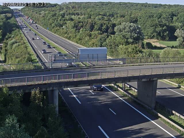 Caméra autoroute France - A31, Zoufftgen direction Luxembourg-ville, à la frontière entre la France et le Luxembourg