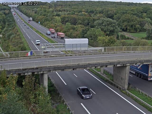 <h2>Caméra autoroute France - A31, Zoufftgen direction Luxembourg-ville, à la frontière entre la France et le Luxembourg</h2>