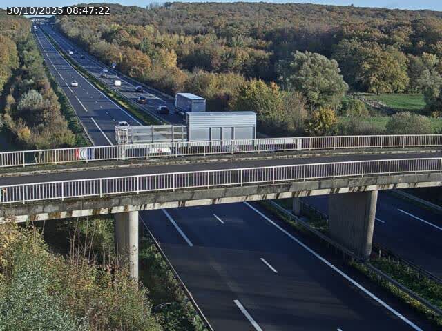 Caméra autoroute France - A31, Zoufftgen direction Luxembourg-ville, à la frontière entre la France et le Luxembourg