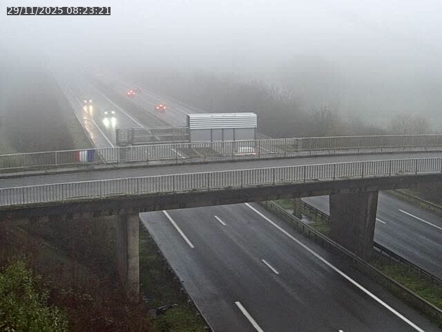 Caméra autoroute France - A31, Zoufftgen direction Luxembourg-ville, à la frontière entre la France et le Luxembourg