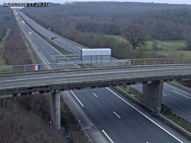 Caméra autoroute France - A31, Zoufftgen direction Luxembourg-ville, à la frontière entre la France et le Luxembourg