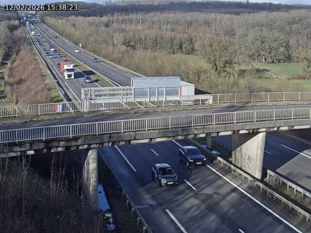 <h2>Caméra autoroute France - A31, Zoufftgen direction Luxembourg-ville, à la frontière entre la France et le Luxembourg</h2>