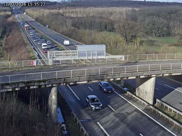 <h2>Caméra autoroute France - A31, Zoufftgen direction Luxembourg-ville, à la frontière entre la France et le Luxembourg</h2>