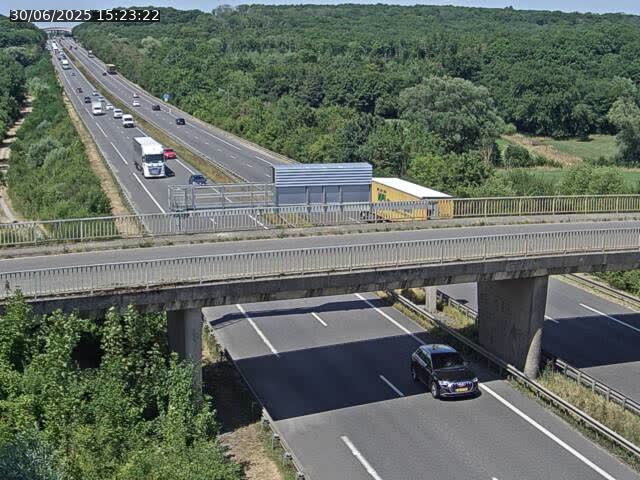 Caméra autoroute France - A31, Zoufftgen direction Luxembourg-ville, à la frontière entre la France et le Luxembourg