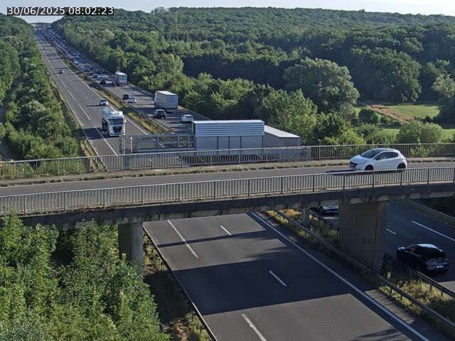 Caméra autoroute France - A31, Zoufftgen direction Luxembourg-ville, à la frontière entre la France et le Luxembourg
