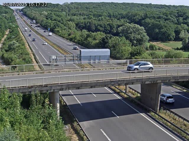 Caméra autoroute France - A31, Zoufftgen direction Luxembourg-ville, à la frontière entre la France et le Luxembourg