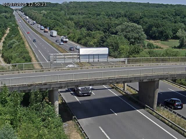 Caméra autoroute France - A31, Zoufftgen direction Luxembourg-ville, à la frontière entre la France et le Luxembourg
