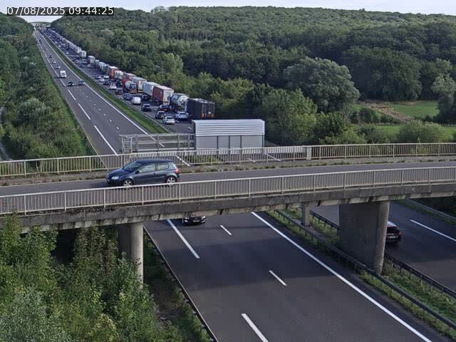Caméra autoroute France - A31, Zoufftgen direction Luxembourg-ville, à la frontière entre la France et le Luxembourg