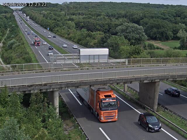 Caméra autoroute France - A31, Zoufftgen direction Luxembourg-ville, à la frontière entre la France et le Luxembourg