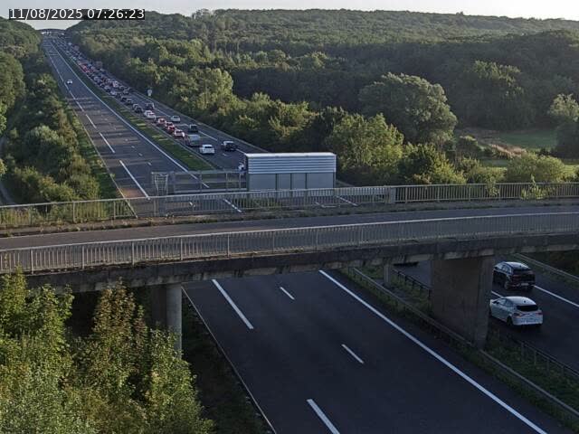 <h2>Caméra autoroute France - A31, Zoufftgen direction Luxembourg-ville, à la frontière entre la France et le Luxembourg</h2>
