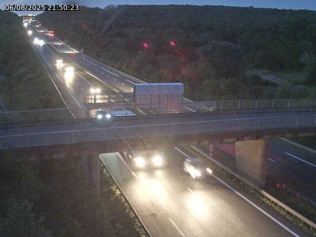 Caméra autoroute France - A31, Zoufftgen direction Luxembourg-ville, à la frontière entre la France et le Luxembourg