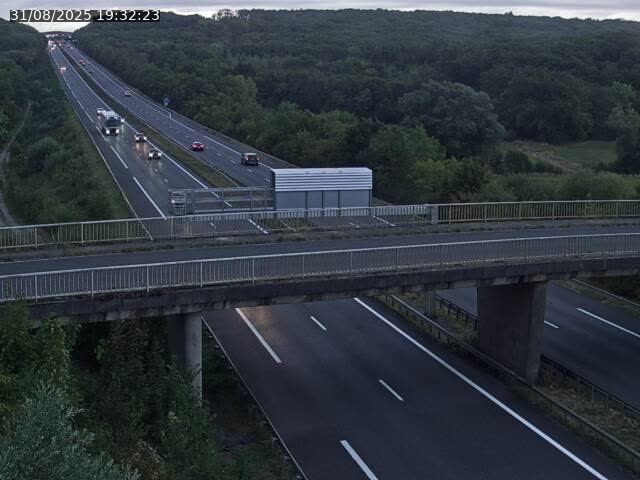 Caméra autoroute France - A31, Zoufftgen direction Luxembourg-ville, à la frontière entre la France et le Luxembourg