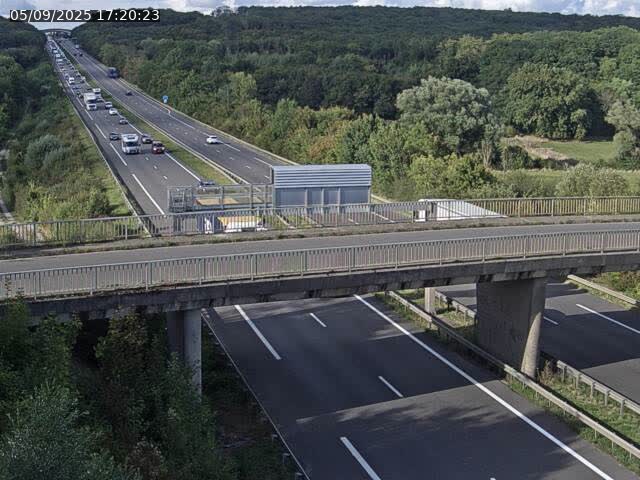 Caméra autoroute France - A31, Zoufftgen direction Luxembourg-ville, à la frontière entre la France et le Luxembourg