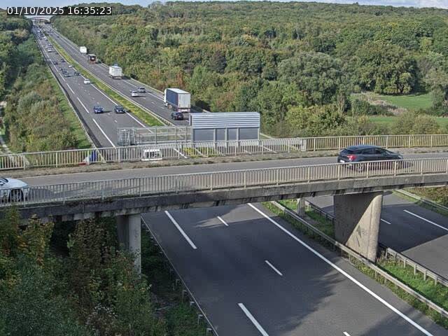 Caméra autoroute France - A31, Zoufftgen direction Luxembourg-ville, à la frontière entre la France et le Luxembourg